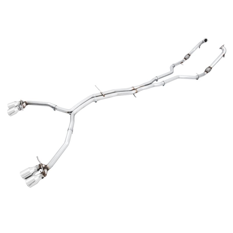 AWE Tuning Audi B9 S5 Sportback Track Edition Exhaust - Non-Resonated (Silver 90mm Tips)