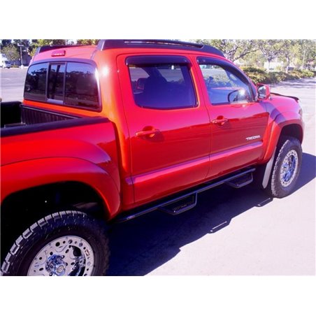 N-Fab Nerf Step 05-15 Toyota Tacoma Double Cab - Gloss Black - Cab Length - 2in