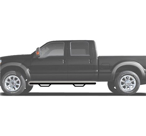N-Fab Nerf Step 15-17 Ford F-150 SuperCab - Gloss Black - Cab Length - 3in