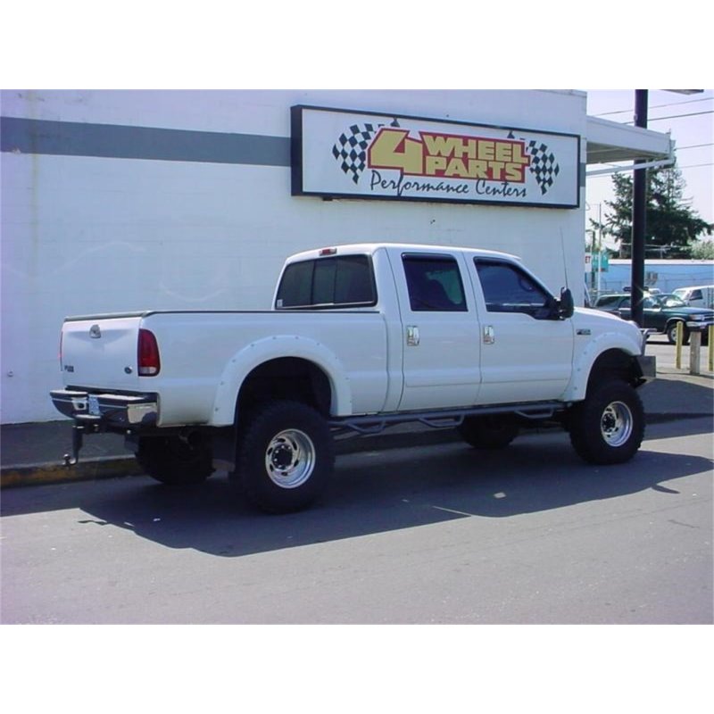 N-Fab Nerf Step 99-16 Ford F-250/350 Super Duty Crew Cab 6.75ft Bed - Gloss Black - Bed Access - 3in
