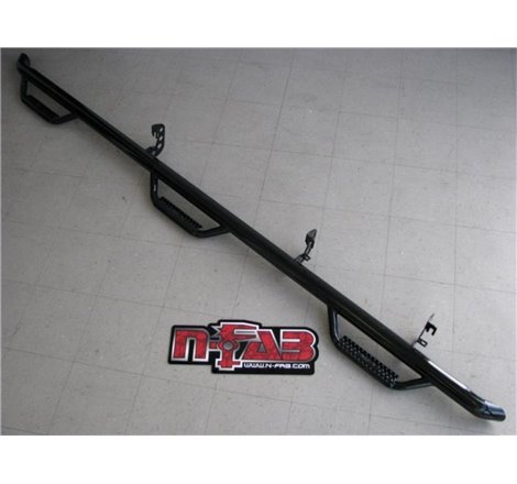N-Fab Nerf Step 99-16 Ford F-250/350 Super Duty SuperCab 6.75ft Bed - Gloss Black - Bed Access - 3in