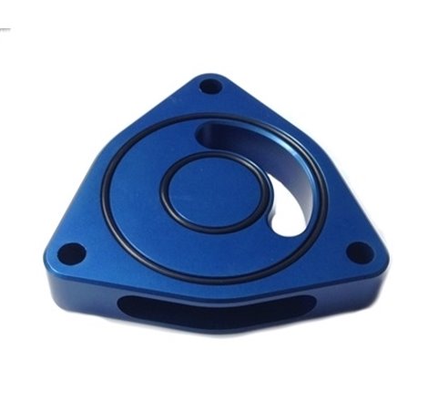 Torque Solution Blow Off BOV Sound Plate (Blue) 16+ Honda Civic 1.5T