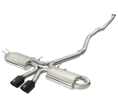 aFe Takeda 3in 304 SS Cat-Back Exhaust w/ Dual Center Black Tips 17+ Honda Civic Si (2dr) I4 1.5L