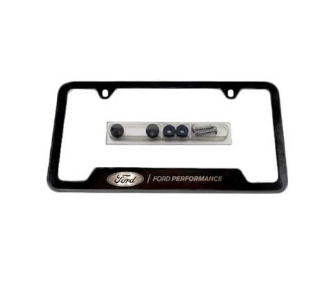 Ford Racing Stainless Steel Ford Performance License Plate Frame - Black