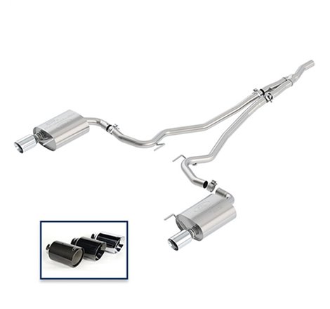 Ford Racing 2018 Mustang 2.3L Ecoboost Cat-Back Touring Exhaust System w/Chrome Tips