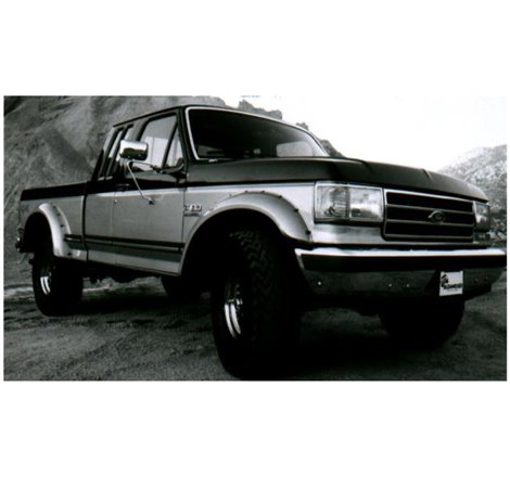 Bushwacker 87-91 Ford Bronco Cutout Style Flares 2pc - Black