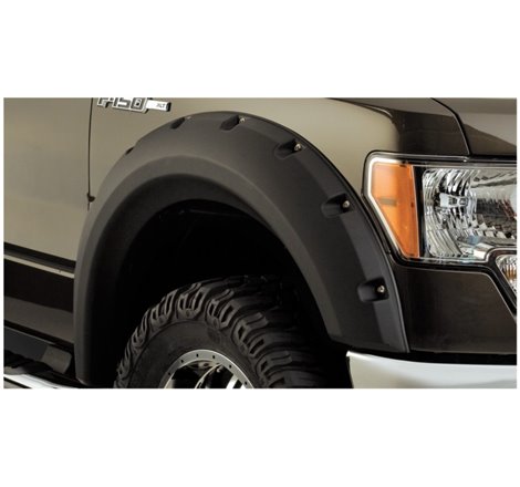 Bushwacker 09-14 Ford F-150 Max Pocket Style Flares 2pc Extended Coverage - Black