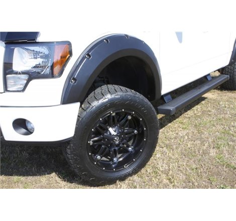 Lund 15-17 Ford F-150 RX-Rivet Style Smooth Elite Series Fender Flares - Black (2 Pc.)
