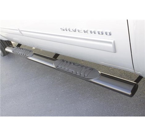 Lund 15-18 Ford F-150 SuperCrew 5in. Oval Straight SS Nerf Bars - Polished