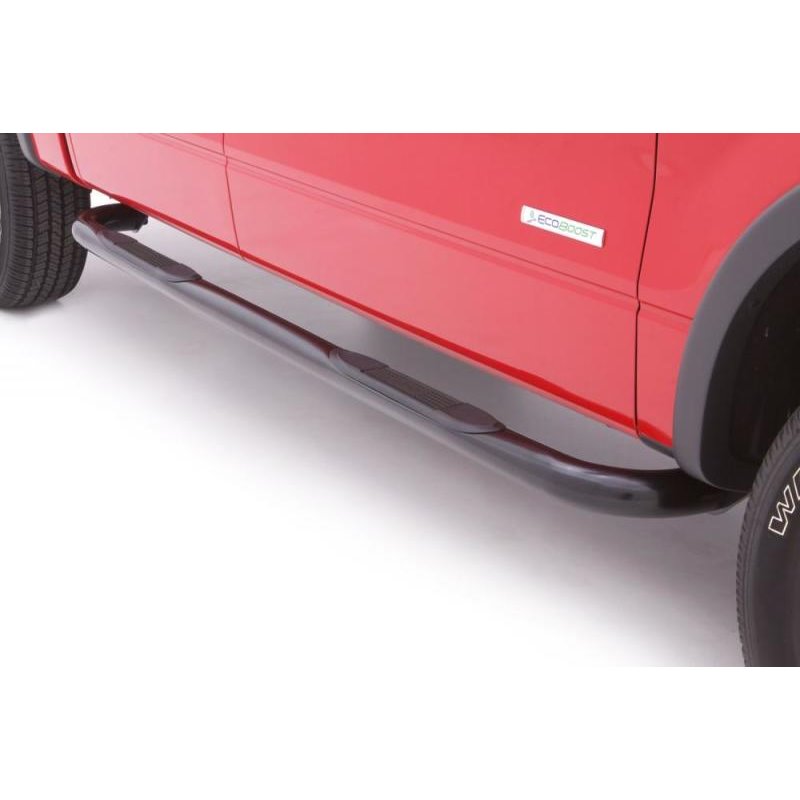 Lund 15-18 Ford F-150 SuperCab 3in. Round Bent Steel Nerf Bars - Black