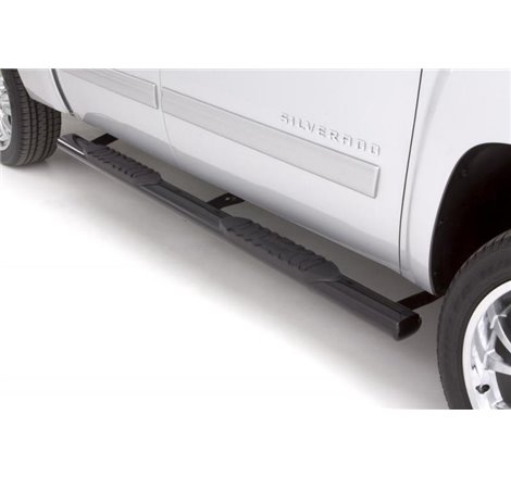 Lund 15-18 Ford F-150 SuperCab 5in. Oval Straight Steel Nerf Bars - Black