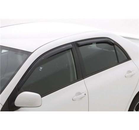 AVS 09-13 Toyota Corolla Ventvisor In-Channel Front & Rear Window Deflectors 4pc - Smoke