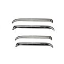 AVS 87-91 Ford LTD Crown Victoria Ventshade Front & Rear Window Deflectors 4pc - Stainless
