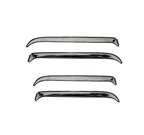 AVS 87-91 Ford LTD Crown Victoria Ventshade Front & Rear Window Deflectors 4pc - Stainless