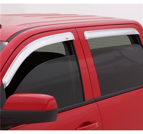 AVS 12-16 Honda CR-V Ventvisor Outside Mount Front & Rear Window Deflectors 4pc - Chrome