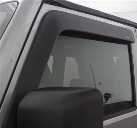 AVS 07-18 Jeep Wrangler (2 Door Only) Ventvisor Low Profile Window Deflectors 2pc - Matte Black