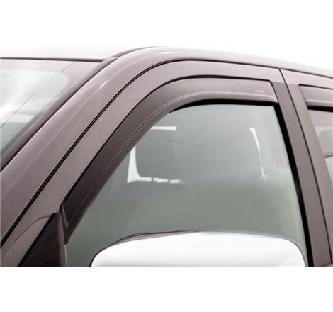 AVS 05-18 Nissan Frontier Crew Cab Ventvisor Low Profile Window Deflectors 4pc - Matte Black