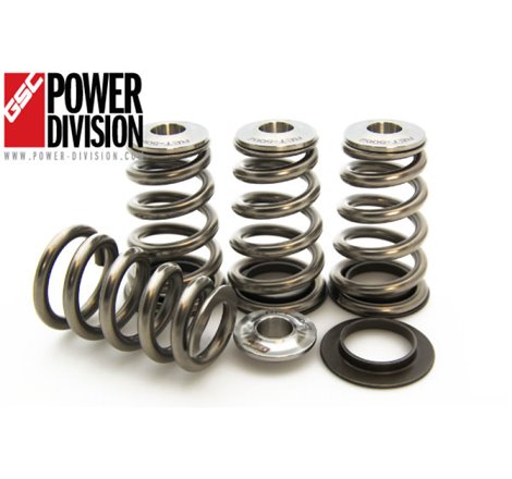 GSC P-D Mitsubishi 4B11T High Pressure Single Conical Valve Spring and Ti Retainer Kit