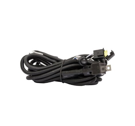 Westin 11ft Length 12 Ga Incl 30 Amp Fuse w/ Loom & Single Connector LED Wiring Harness - Black