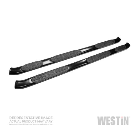 Westin 99-16 Ford F-250/350/450/550 Crew (8 ft bed) PRO TRAXX 5 WTW Oval Nerf Step Bars - Blk