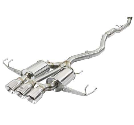 aFe Takeda 3in 304 SS Cat-Back Exhaust w/ Tri-Polished Tips 17-18 Honda Civic Type R L4 2.0L (t)