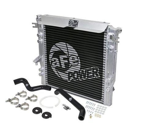 aFe BladeRunner GT Series Bar and Plate Radiator w/ Black Hoses 07-11 Jeep Wrangler (JK) V6 3.8L