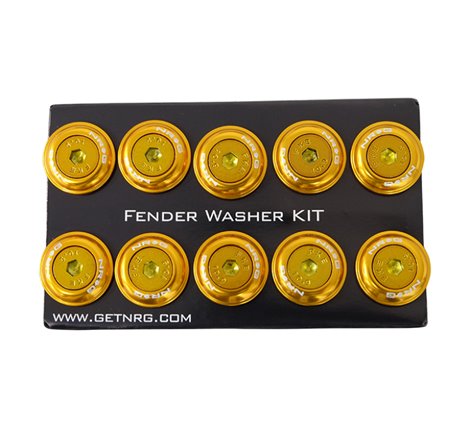 NRG Fender Washer Kit w/Color Matched M6 Bolt Rivets For Plastic (Rose Gold) - Set of 10