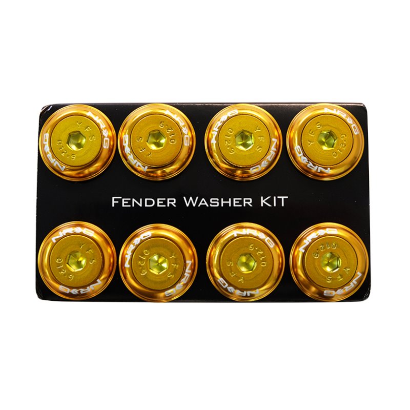 NRG Fender Washer Kit w/Color Matched M8 Bolt Rivets For Plastic (Rose Gold) - Set of 8