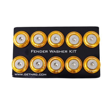 NRG Fender Washer Kit w/Rivets For Plastic (Rose Gold) - Set of 10