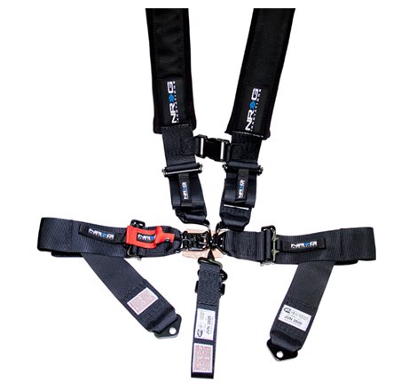 NRG SFI 16.1 5PT 3in. Seat Belt Harness / Latch Link - Black