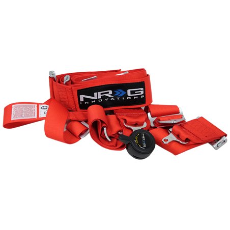 NRG SFI 16.1 5PT 3in. Seat Belt Harness / Cam Lock - Red