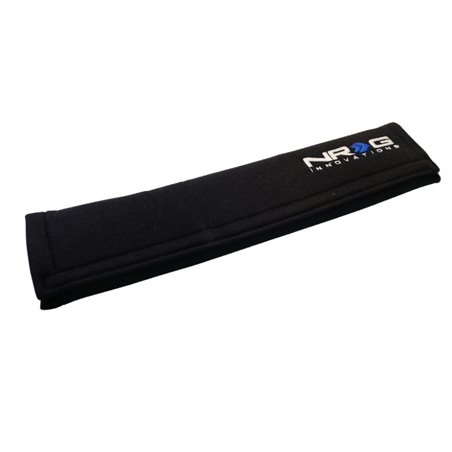 NRG Seat Belt Pads 3.5in. W x 17.3in. L (Black) Long - 1pc