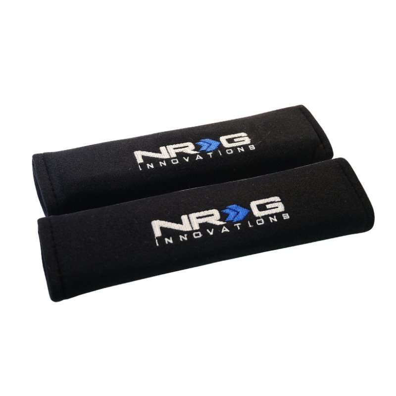 NRG Seat Belt Pads 2.7in. W x 11in. L (Black) Short - 2pc