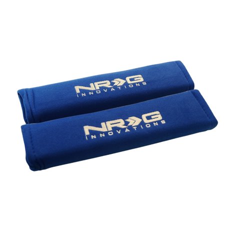 NRG Seat Belt Pads 2.7in. W x 11in. L (Blue) Short - 2pc