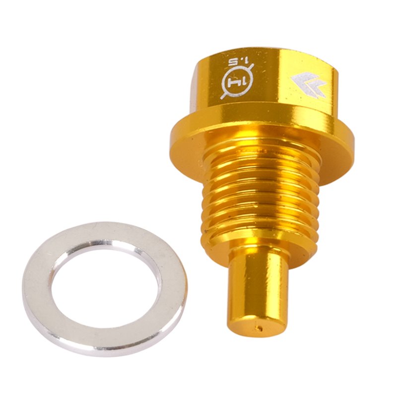 NRG Magnetic Oil Drain Plug M14X1.5 Acura/Honda/Mazda/Mitsubishi - Gold