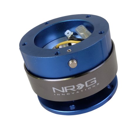 NRG Quick Release Gen 2.0 - Blue Body / Titanium Chrome Ring (5 Hole Base 5 Hole Top)