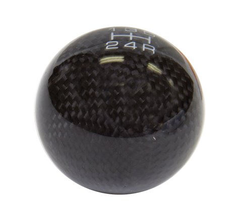 NRG Universal Ball Style Shift Knob (No Logo) - Black Carbon Fiber (5 Speed Pattern)