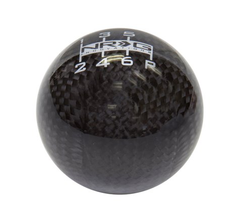 NRG Universal Ball Style Shift Knob - Black Carbon Fiber (6 Speed Pattern)