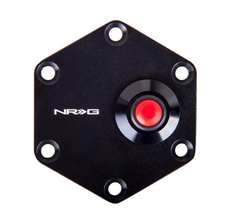 NRG Hexagnal Steering Wheel Ring w/Horn Button - Black