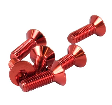 NRG Steering Wheel Screw Upgrade Kit (Conical) - Red