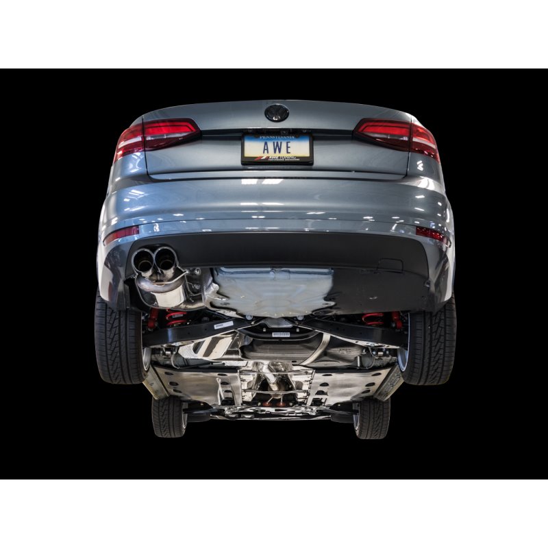 AWE Tuning 09-14 Volkswagen Jetta Mk6 1.4T Touring Edition Exhaust - Chrome Silver Tips