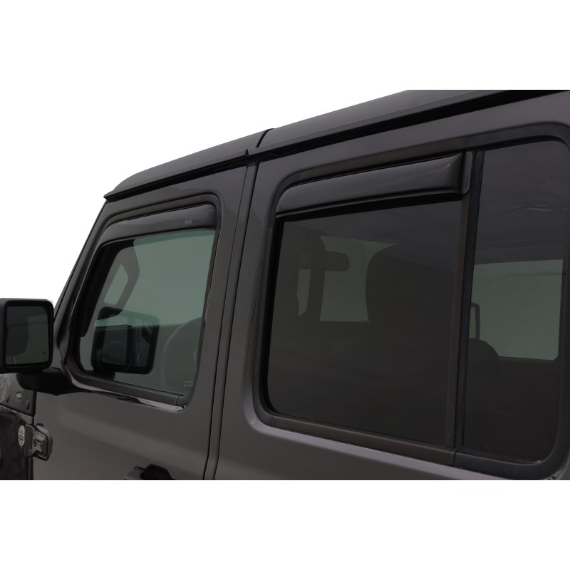 AVS 2018 Jeep Wrangler Unlimited (4-Door) Ventvisor In-Channel Window Deflectors 4pc - Smoke