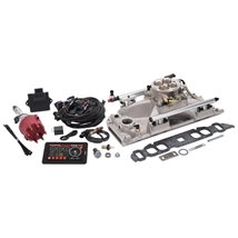 Edelbrock Pro Flo 4 Fuel Injection Kit Sequential Port BBC Oval 625 Max HP 35 LbHr Injectors Satin
