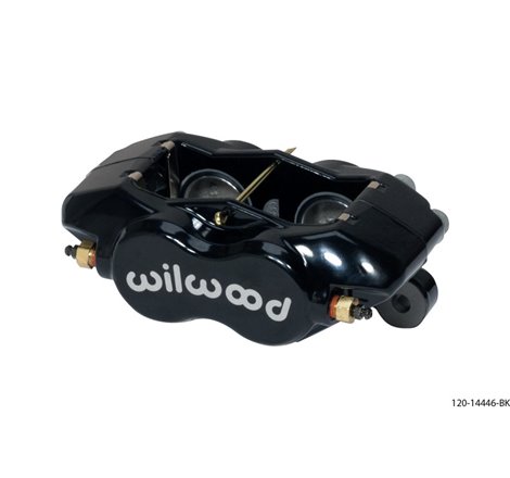 Wilwood Caliper-Forged DynaliteI w/Dust Seal-Black 1.38in Pistons .81in Disc