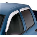 AVS 2019 RAM 1500 Crew Cab Ventvisor Outside Mount Front & Rear Window Deflectors 4pc - Chrome