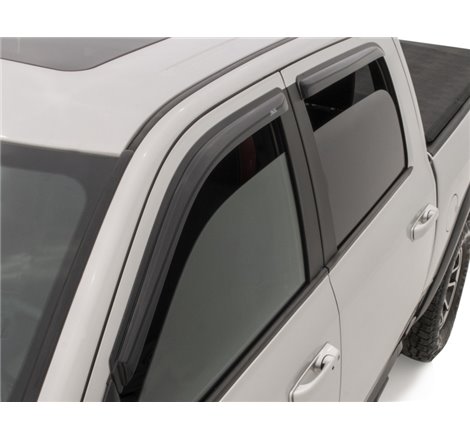 AVS 2019 RAM 1500 Crew Cab Ventvisor Outside Mount Front & Rear Window Deflectors 4pc - Smoke