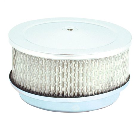 Spectre Air Cleaner 6-3/8in. x 2-1/2in. Chrome - Paper