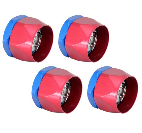 Spectre Magna-Clamp Hose Clamps 1-1/2in. (4 Pack) - Red/Blue