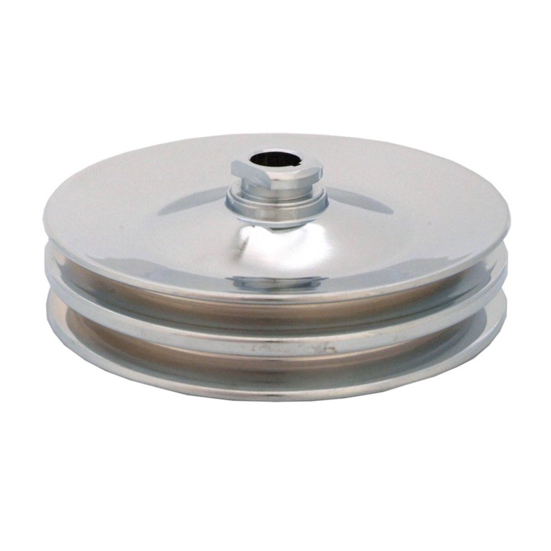 Spectre GM Keyway Double Groove Power Steering Pulley - Chrome