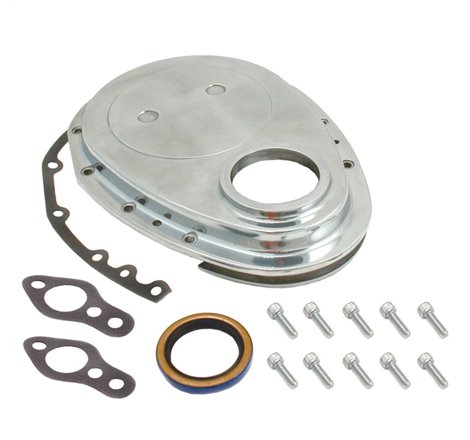 Spectre SB Chevrolet Timing Chain Cover - Polished Aluminum